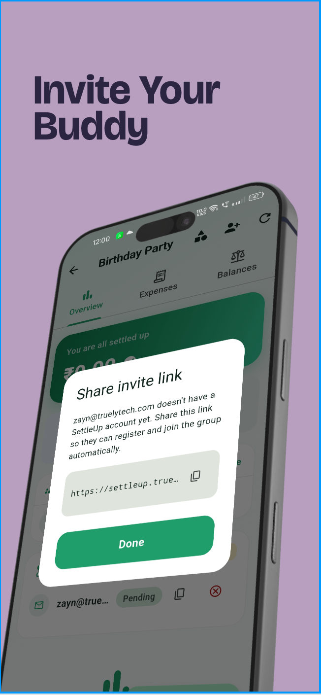Invite your friends instantly